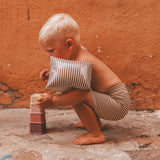 Scott | Rib stripe | Carob Brown