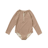 Saskia | Rib Stripe | Carob Brown