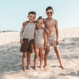 Stijn | Rib Stripe | Carob Brown
