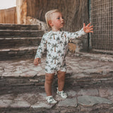 Crown Tree | Longsleeve Swimsuit | Shortbread