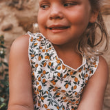 Lemons | Ruffle Singlet | Shortbread