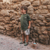 Solid | Oversized Tee | Bronze Green