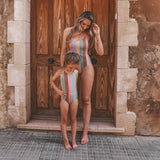 Multi Stripe | Swimsuit | Multicolor