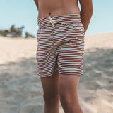 Shawn | Rib Stripe | Carob Brown