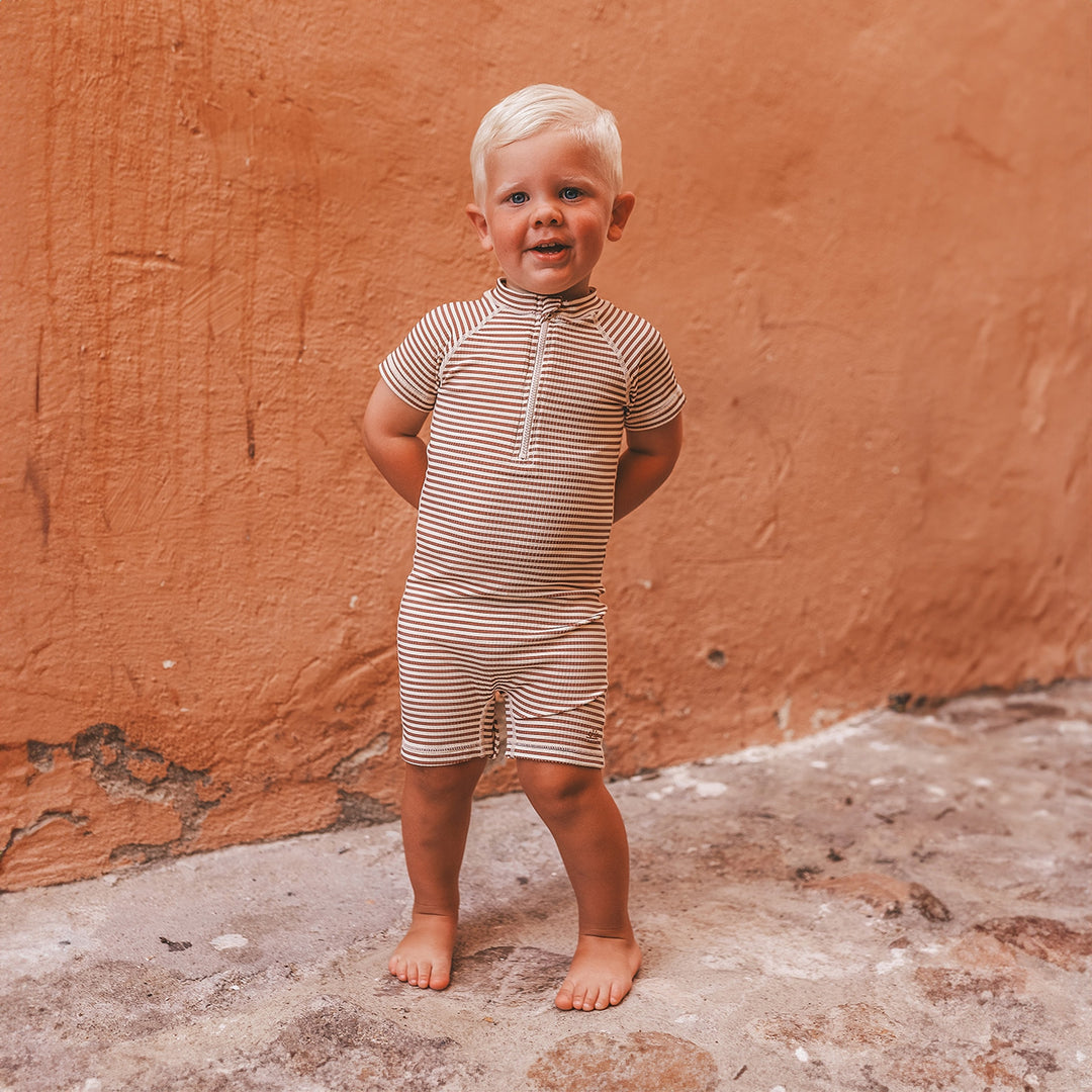 Salted Stories - Wide stripe swimsuit main image 1