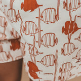 Fishy | Swim Shorts | White Swan