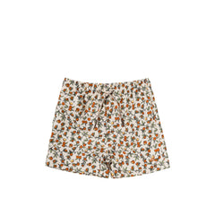 Pommegranate | Swim Shorts | White Swan