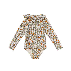 Pomme Flower | Bodysuit | White Swan
