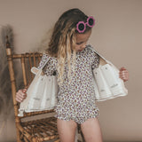 Sparkly Flowers | Floating Vest | White Swan