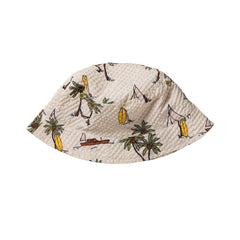 Sailing Seersucker | Bucket Hat | White Swan