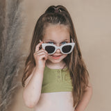Solid | Cat Eye Sunglasses | White Swan
