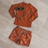 Solid | Swim Longsleeve | Bombay Brown