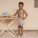 Seersucker | Swim Shorts | Bombay Brown