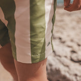 Wide Stripe | Swim Shorts | Iguana