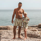 Wide Stripe | Swim Shorts | Iguana