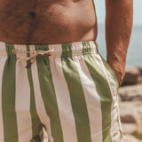 Wide Stripe | Swim Short Men | Iguana