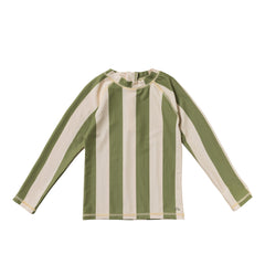 Wide Stripe | Swim Longsleeve | Iguana