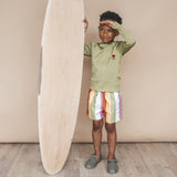 Solid Rib | Swim Longsleeve | Iguana