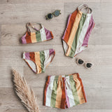 Multi Stripe | Swim Shorts | Multicolor