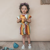 Multi Stripe | Tie Jumpsuit | Multicolor